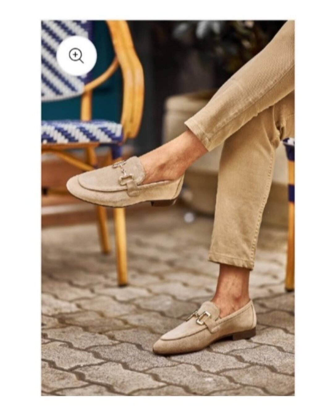 MNG (Mango)  Suede Gold Horsebit Loafers in Camel  EU 39 Retail $120